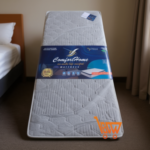 Matelas en mousse pliable Queen Size de 6 pouces, confortable, avec tissu matelassé, pour la maison, l'hôtel ou l'auberge - Product Image 3