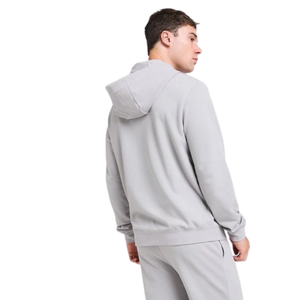 Ensemble de survêtement polaire pour homme avec sweat à capuche, poche kangourou, pantalon à revers et poches passepoilées, coupe décontractée, tenue décontractée OEM - Product Image 4