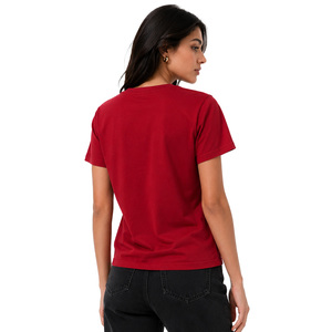 Nueva Camisa de Mujer con Bordado Chenille, Textura Suave, Logotipo Personalizado, Corte Regular, Manga Corta, para Todas las Temporadas, Acabado Premium - Product Image 2