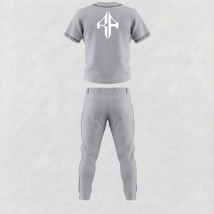 Ensemble de baseball pour hommes, matière 100% polyester, col en V de haute qualité, impression par transfert par sublimation par RIVIAN ATLANTIC - Product Image 3