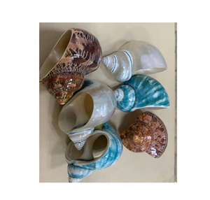 Anneaux de serviette en coquillages de cauris naturels, porte-coquillages de cauris polis, décoration rustique pour la maison, décoration de table - Product Image 5