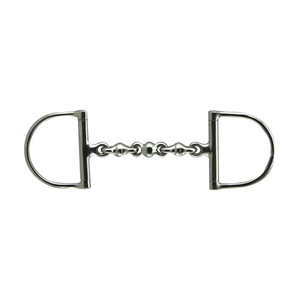 บิตม้าแบบสแนฟเฟิล สแตนเลสสตีล พร้อมห่วงรูปตัว D อุปกรณ์ขี่ม้า - Product Image 1