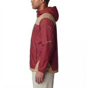 Chaqueta Cortavientos con Capucha para Hombre, Diseño de Bloques de Color, Ligera, Informal, para Exteriores, Resistente al Viento, para Otoño y Primavera - Product Image 3