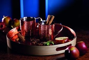 SALEEM INTERNATIONAL Luxury Copper Wine Glass BPA Free Hammered Finish with Comfortable Handle <b>Beer</b> Whiskey Bar Accessories - Product Image 3