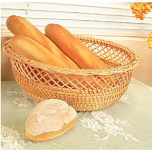 Bol à fruits élégant en rotin fait main - Compatible lave-vaisselle - Ajoute un charme naturel et une beauté intemporelle aux tables à manger - Product Image 2