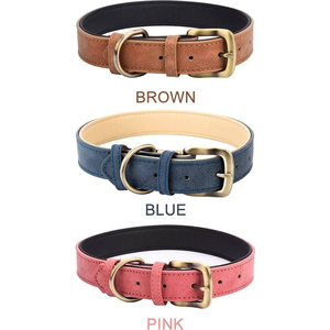 Colliers en cuir vintage pour chiens, accessoires pour animaux de compagnie, personnalisation de marque, fournisseur en ligne, colliers en cuir pour chiens. - Product Image 3