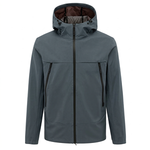Veste softshell à capuche pour homme, imperméable, écologique, pour l'extérieur, personnalisée |   Veste imperméable coupe-vent pour la randonnée - Product Image 3