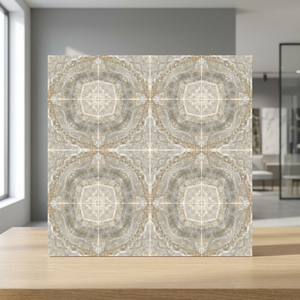 Carreaux de porcelaine brillants Vistaar Book Match Marble 600x600mm 8mm/20mm, design moderne pour salle de bain, extérieur, mur et sol, aspect brique de luxe. - Product Image 6