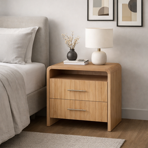 Colección RIVEO RANGE, Muebles de Dormitorio Contemporáneos, Mesa de Noche de Madera Ecológica y Duradera, Éxito de Ventas - Product Image 4