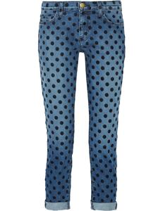 Joli pantalon en Denim floqué à points noirs, nouveauté, pantalon pour femmes - Product Image 1