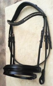 Brida de cuero genuino resistente con riendas, accesorios de equitación duraderos, equipo de entrenamiento ecuestre, proveedor al mejor precio - Product Image 4
