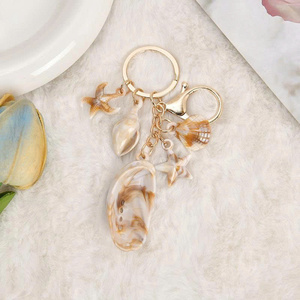 Real Seashell Keychain Natural Coastal Charm Key Ring Decorative Travel Souvenir Gift - Product Image 6
