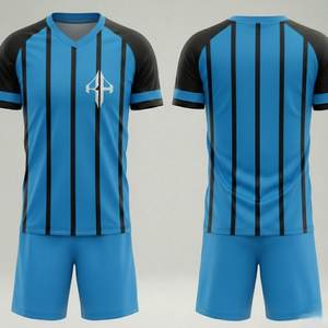 Uniforme de Fútbol Personalizado de Primera Calidad, Transpirable, Cuello en V, 100% Poliéster, Manga Corta, con Logotipo Personalizado para Hombre, por RIVIAN ATLANTIC - Product Image 5
