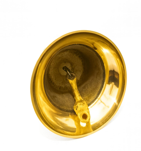 <b>Brass</b> Hand <b>Bell</b> with Wooden Handle Round Decorative <b>Bell</b> for Home Decoration Antique Style - Product Image 4