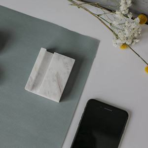 ที่วางโทรศัพท์มือถือหินอ่อนธรรมชาติ TCE งานแฮนด์เมด ดีไซน์สร้างสรรค์ สำหรับโต๊ะทำงาน สำนักงาน บ้าน ที่วางโทรศัพท์หินคุณภาพพรีเมียม - Product Image 1