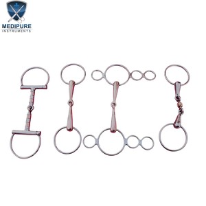 Mors à étrier en acier inoxydable le plus vendu, mors à anneau en O pour le contrôle de la bouche du cheval, équipement vétérinaire équestre - Product Image 2