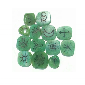 Haute Qualité 13 Pièces Karuna Ensemble Vert Aventurine Palmier Pierre Guérison Naturelle Jade Cristal Pierres Précieuses pour Décor Cadeau Utilisation En Gros - Product Image 4