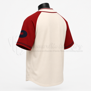 Camiseta de Béisbol Sublimada Personalizada, 100% Poliéster, Malla con Rayas, Uniforme de Equipo, OEM ODM, Secado Rápido, Transpirable, Cuello en V - Product Image 5