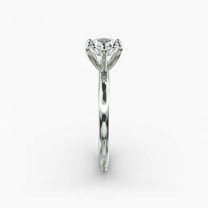 Fine 925 Sterling <b>Silver</b> Round Brilliant Cut Moissanite <b>Solitaire</b> <b>Ring</b> Luxury Bridal Jewelry Anniversary Engagement Wedding Styl - Product Image 1