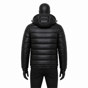 Custom Logo Men's Winter Puffer Jacket Thick Warm Waterproof Windproof Quilted <b>Bubble</b> <b>Coat</b> Outdoor Hooded Padded Puffer Jackets - Product Image 2