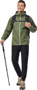 Veste coupe-vent pour homme de qualité supérieure avec logo personnalisé, couleur unie, tissu polyester, veste de sport imperméable pour homme - Product Image 6