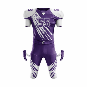 Fournisseur OEM d'uniformes de football américain respirants et personnalisés pour les équipes, les clubs, les écoles, vente en gros de maillots et de pantalons à étiquette privée - Product Image 3