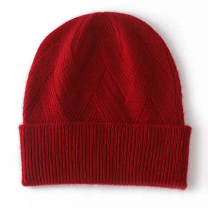 Gorro de lana personalizable con diseño de rayas, puño elástico, suave, unisex, para adultos, precio de fábrica, venta al por mayor - Product Image 6
