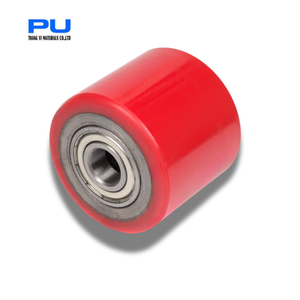 Roulette centrale en aluminium en polyuréthane pour le service de traitement du moulage Rouleaux en caoutchouc durable pour machines de production - Product Image 6