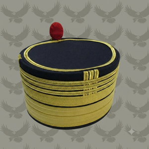 Custom Romania Gold Lace Peak Cap Gold <b>Band</b> 56-58CM Formal <b>Hat</b> for Outdoor Use Unisex Adult - Product Image 1