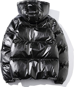 Best Latest Design Customized Men's Puffer Jacket in Black <b>Waterproof</b> Winter Street/Casual Wear with Zipper Closure - Product Image 5