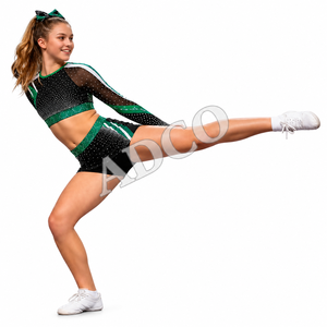 Ensemble d'uniformes de cheerleading personnalisés pour les filles, sports d'équipe, danse de cheerleading, tenue de compétition - Product Image 2