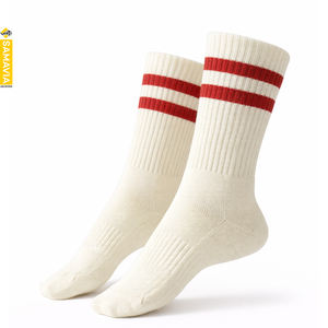 Calcetines Deportivos SAMAVIA de Punto, Color Liso, 100% Poliéster, para Yoga, Uso Diario, Cómodos, Duraderos, OEM Disponible, Precio Bajo, Juveniles - Product Image 1