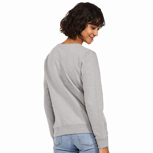 Sudadera de algodón de alta calidad con cuello redondo para mujer, venta al por mayor a bajo precio, sudadera personalizada para mujer con MOQ bajo. - Product Image 4