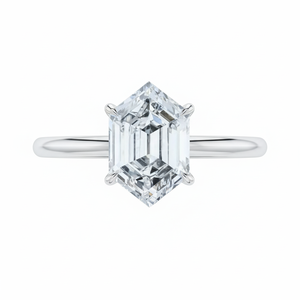 Wholesale Hexagone <b>Diamond</b> <b>Ring</b> original Lab Grown <b>Diamond</b> June Gemini Creativity DEF VVS VS HPHT CVD Gold Viral Trending Gift - Product Image 1