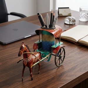 Carioca Handmade High Quality Metal <b>Pen</b> Holder with <b>Animal</b> Pattern Irregular Shape-Modern Home Decor Tabletop Office Supplies - Product Image 3