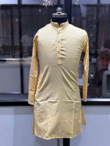 Kurta de qualité supérieure et confortable pour hommes, idéal pour la maison, les sorties décontractées et les mariages. Disponible pour la vente en gros. - Product Image 5