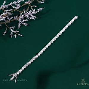 IGI Certified Lab Grown Diamond Tennis <b>Bracelet</b> Round Brilliant Cut Luxury <b>White</b> Gold <b>Bracelet</b> for Women Fine Jewelry - Product Image 5