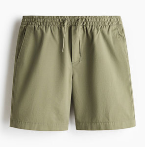 Shorts Bermuda en Coton Grande Taille pour Homme, Couleur Unie, Taille à Cordon, Style Décontracté avec Poches, Tissu Tissé Taille Mi-Haute - Product Image 3