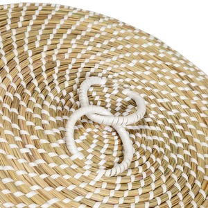 ชุดตะกร้าหวายทรงกลม 3 ใบ ก้นลาดเอียง ตะกร้าเก็บของทำมือ ขายส่ง เป็นมิตรกับสิ่งแวดล้อม ผลิตในเวียดนาม - Product Image 4