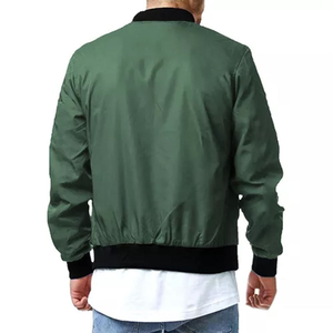 Chaqueta Bomber de Algodón Personalizada Premium para Hombre – Tejido Ultraligero y Transpirable – Chaqueta de Vuelo con Cremallera Completa Personalizada - Product Image 3