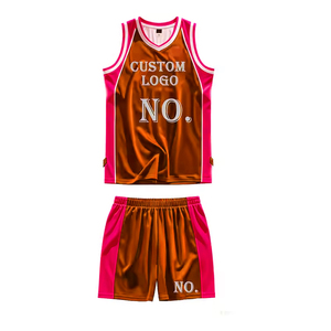 Ensemble d'uniformes de basket-ball personnalisables, nom de l'équipe personnalisé, impression sublimée, maillot sans manches en polyester respirant, short unisexe pour adultes - Product Image 3