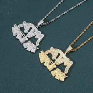 Colgante de Alta Calidad con Incrustaciones de Diamantes, Plata 925 con Baño de Rodio, Amuleto Temático para Hombre, Uso Diario - Product Image 5