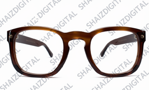 Brown Tortoise Eyeglasses <b>Frames</b> Optical Eyewear Acetate Style Lightweight Animal Print Reading Glasses for Office Daily Wear - Product Image 1