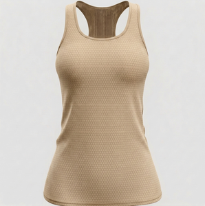 Camiseta sin Mangas de Alta Calidad con Logotipo Frontal Personalizado, 100% Poliéster Transpirable y Ecológico, Cuello Redondo, Corte Ajustado para Mujer, Servicio OEM - Product Image 3