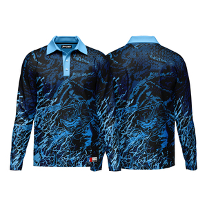 New Design Men’s Long Sleeve Fishing Polo Shirt Moisture Wicking Outdoor Sports Apparel - Product Image 5