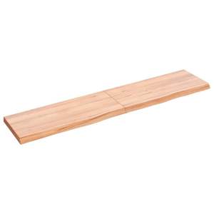 Estante de Pared de Madera de Roble Macizo Marrón Claro, Mediano y Plegable - Product Image 2