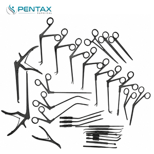 ชุดเครื่องมือผ่าตัดโพรงจมูก PENTAX SURGICAL FESS สำหรับศัลยกรรมจมูกและไซนัส คุณภาพสูง ใช้ซ้ำได้ ผลิตจากสแตนเลสเคลือบสีดำ ได้รับการรับรองมาตรฐาน CE - Product Image 1