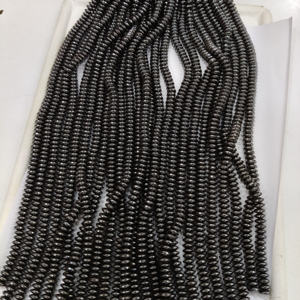 Vente en gros de perles de pyrite naturelle véritable à facettes en vrac faites à la main pour la fabrication de colliers, bracelets et bijoux. - Product Image 1