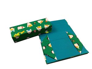 Étuis à lunettes pliables rectangulaires en tissu faits à la main avec motifs de dessins animés - Product Image 6