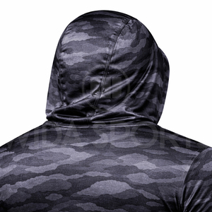 Camiseta de Pesca Personalizada, Transpirable, 100% Poliéster, con Estampado por Transferencia de Calor, Unisex, Manga Larga, Secado Rápido, UPF 50+, Proveedor al por Mayor OEM ODM - Product Image 6